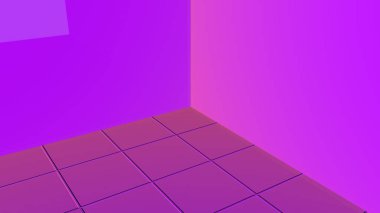 Lila arka plan stüdyo sahne efektleri şeffaflık ve yansıma 3d render ile