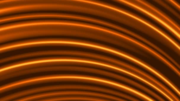 移动起伏的褐色梯度带的动画计算机渲染器4K 与无限循环的可能性 — 图库视频影像
