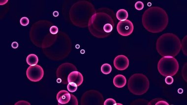 Video klip soyut bilgisayar ekran koruyucu topları şeffaflık ve degrade renk etkileri ile hareketli animasyon