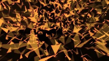 Video klip soyut bilgisayar ekran koruyucu geometrik şekillerin şeffaflık ve degrade renk efektleri ile hareketli animasyon