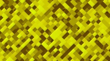 Arka planda hareketli 4 k çözünürlüklü soyut bilgisayar video kompozisyon dikdörtgen sarı tonlarda rakamlar