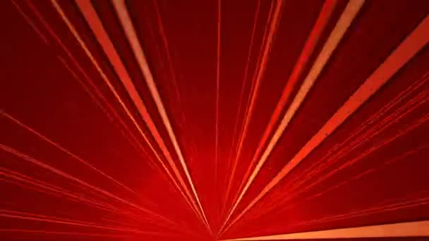 Abstract Animated Red Computer Video Background Shimmering Rays — Stock Video