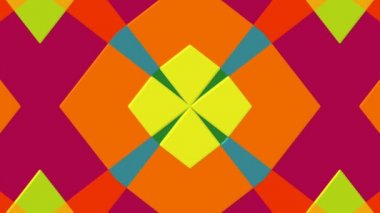 Animasyon soyut şekil renk koruyucu bilgisayar geçiş arka tatili döngü imkanı ile kaleydoskop efektli