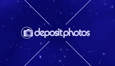 Stilize yıldız 4 k işleme bir bulutsu omputer hareketli animasyonlu mavi arka plan