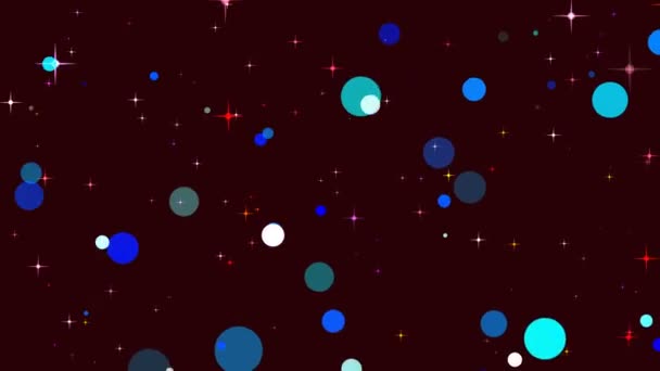 Écran de fond animé abstrait avec effet de particules rotatives du rendu d'ordinateur de forme ronde 