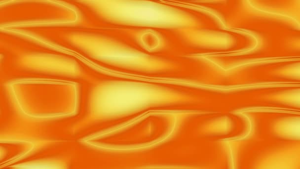 解像度で異常な黄色赤色背景の抽象的なコンピューター アニメーション スローモーション — ストック動画