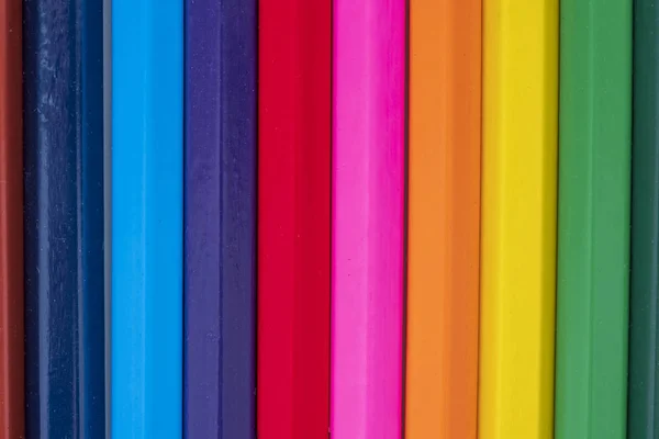 Lápices Pizarra Multicolores Cerca — Foto de Stock