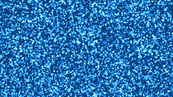 Astratto Sfondo Blu Con Molte Particelle Nello Spazio Illustrazione Computer — Foto Stock