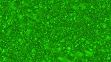Yeşil animasyonlu arka plan ile birçok parçacıkları bir degrade renk ile atmosferik ortamla taklidi gölge ve hacim etkisi ile
