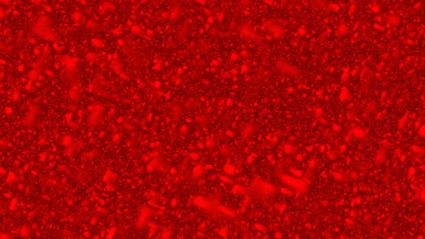 Red Abstract Animated Background Imitation Atmospheric Environment Many Particles Gradient — Stock Video