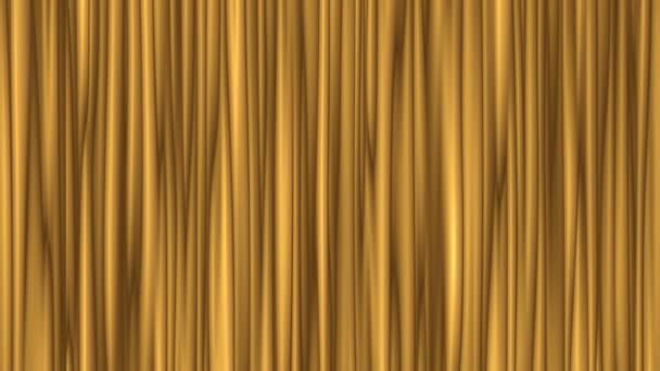 棕色抽象动画背景与悬挂剧院窗帘的模仿以梯度颜色以阴影和容量的作用 — 图库视频影像