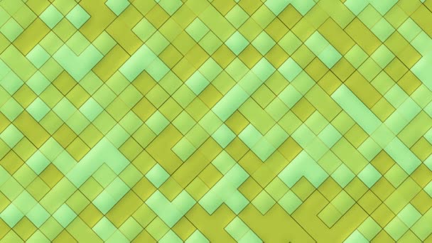 Groene Abstracte Geanimeerde Achtergrond Met Bewerkbare Rechthoeken Met Een Verlopende — Stockvideo