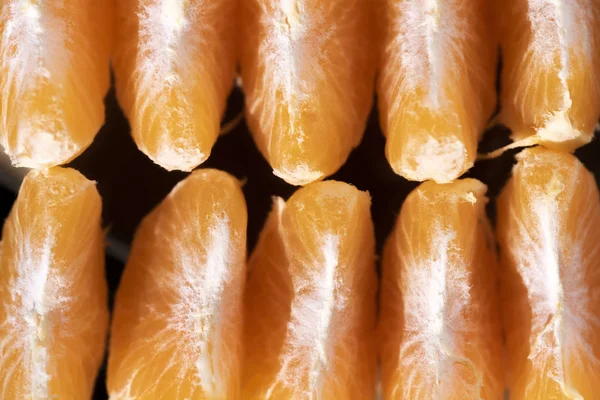 Rodajas de mandarina peladas — Foto de Stock