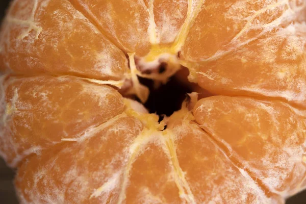 Peeled mandarin slices — Stock Photo, Image