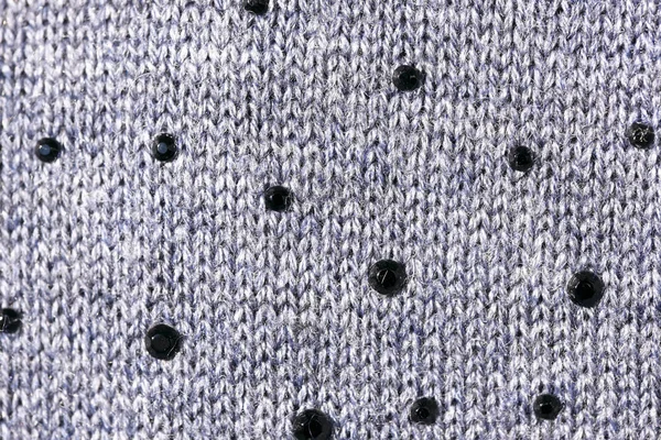 Gray background of knitted — Stock Photo, Image