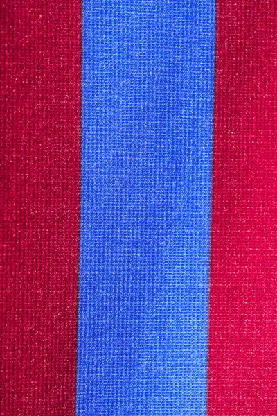 Red with blue background of knitted