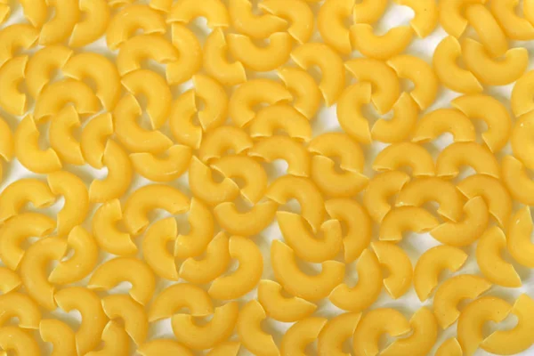 Raw wheat pasta close up — Stock Photo, Image