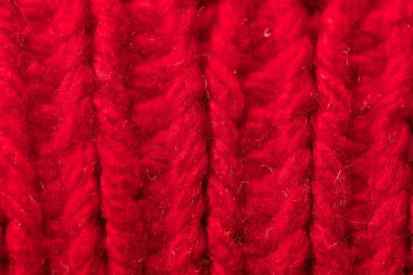 El örme yün örme kumaş yakın çekim