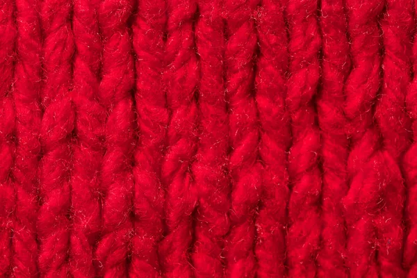 Hand-knitted wool knitted fabric close-up — Stock Photo, Image