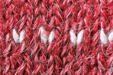 El örme yün örme kumaş yakın çekim