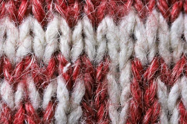 手工针织羊毛针织面料特写 — 图库照片