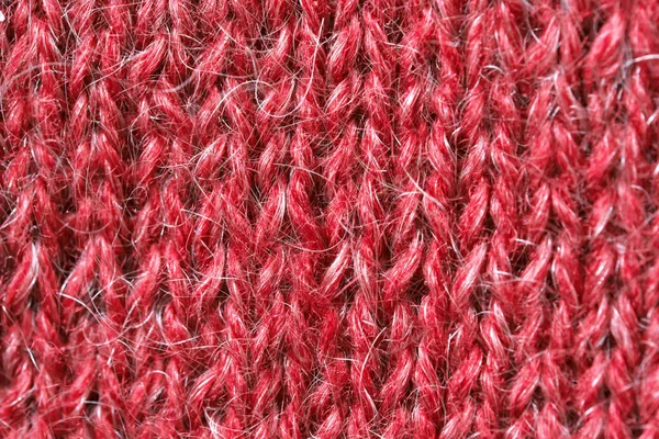 Primo piano in maglia di lana lavorata a mano — Foto Stock