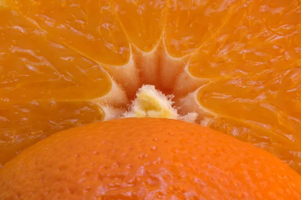 Geschnittene Mandarine Zitrusfrüchte Hintergrund — Stockfoto