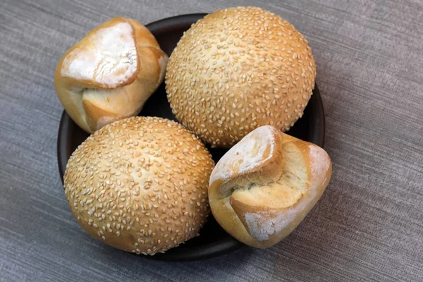 Homemade wheat bread baked — Stock Photo, Image