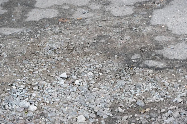 Pavimento de asfalto destruido —  Fotos de Stock