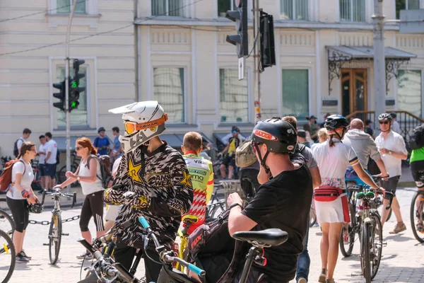 Passeio de bicicleta na Ucrânia, Kiev 1 de junho de 2019 — Fotografia de Stock