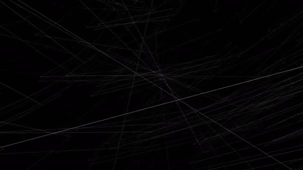 Abstraktní Animovaný Spořič Obrazovky Přechod Video Ilustrace Čarami Černém Pozadí — Stock video