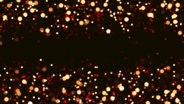 Video Screensaver Particles Dark Space Filling Screen — Stock Video