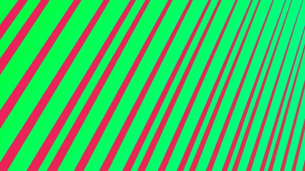 Rendering Video Clip Animato Salvatore Schermo Computer Strisce Mobili Multicolori — Video Stock