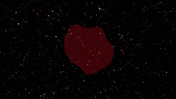 Kosmische Animatie Schets Van Een Abstracte Donkere Achtergrond Met Het — Stockvideo