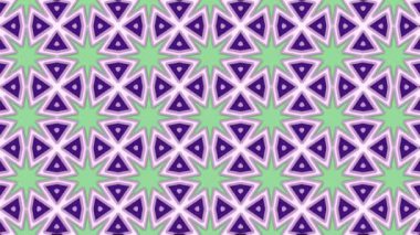 Sonsuz döngü imkanı ile kaleydoskopik desenler ile güzel renkli animasyon video klip