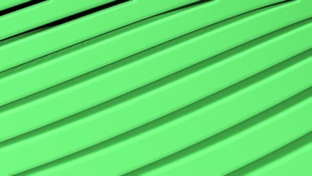 Fondo Animado Abstracto Verde Con Superficie Grabada Rayas Resolución — Vídeo de stock