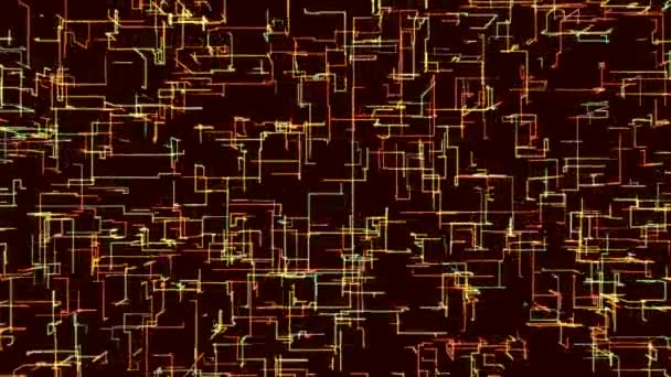 Fond Coloré Animé Par Ordinateur Abstrait Avec Nombreuses Particules Créant — Video