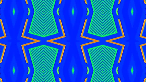 Mooie Geanimeerde Caleidoscopische Veranderende Kleur Patroon Computer Rendering Hoge Resolutie — Stockvideo