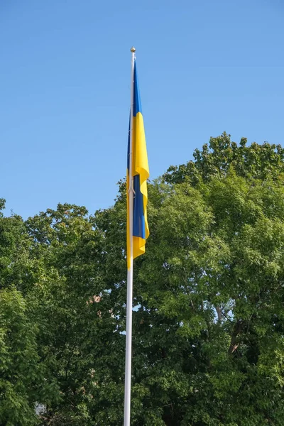 Státní vlajka Ukrajiny — Stock fotografie