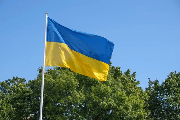 Statligt flagga Ukraina — Stockfoto