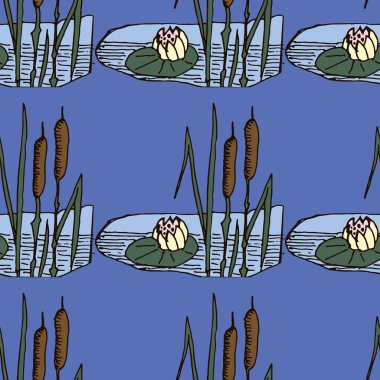 Kusursuz vektör çiçek deseni