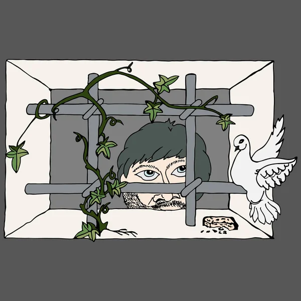 Prigioniero della prigione — Vettoriale Stock