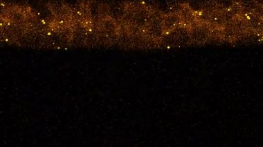 Sonsuz uzayda birçok parçacıkile soyut bilgisayar simülasyonu, parçacıkların ateşli bir demet yukarıdan aşağıya hareket eder