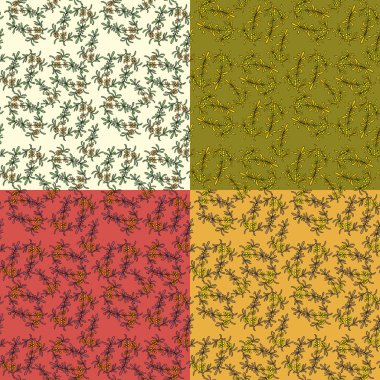 Kusursuz çiçek vektör deseni