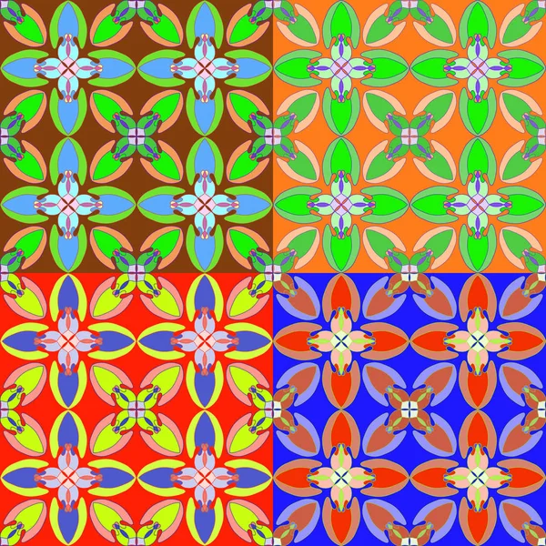 シームレスな幾何学的抽象パターン — ストックベクタ