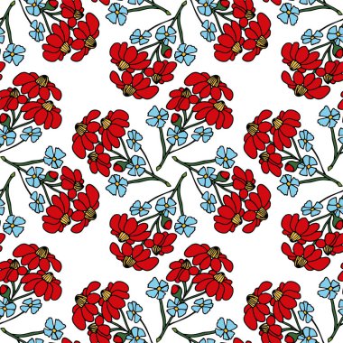 Dikişsiz vector floral arka plan 