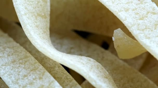 Vídeo Supermercado Fondo Pasta Harina Trigo Alta Calidad Cerca Gira — Vídeos de Stock