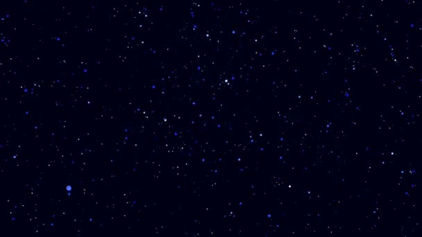 Écran de veille animé par ordinateur fond bleu abstrait imitant l'univers infini
