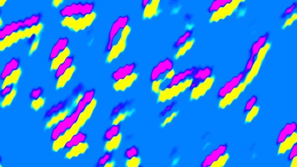 Computer Animato Screensaver Astratto Sfondo Blu Con Movimento Colorato Forme — Video Stock