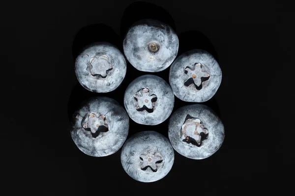 Süße Reife Blaubeeren Nahaufnahme Makrofotografie — Stockfoto